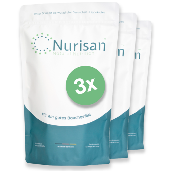 Nurisan® - Dein darmoptimiertes Superfood bei Reizdarm 3 x 600g <b>VORRATSBUNDLE</b>