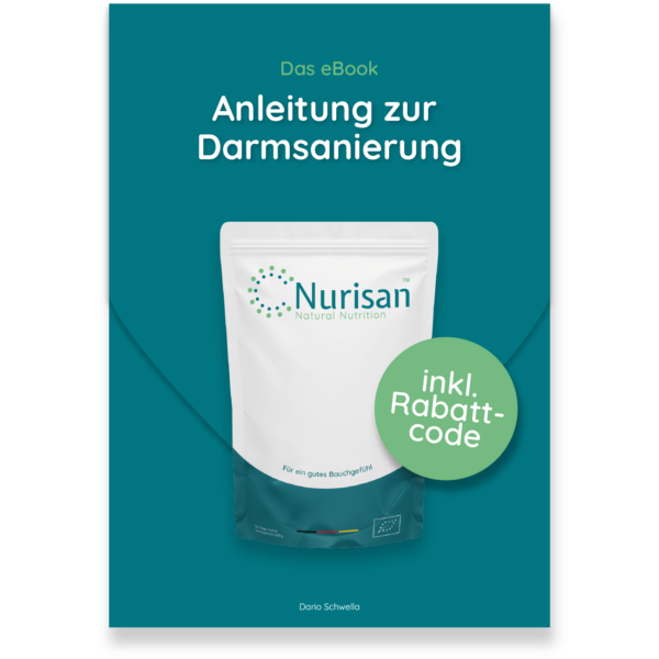 eBook <b>"Anleitung zur Darmsanierung"</b> by Nurisan® inkl. Rabattcode